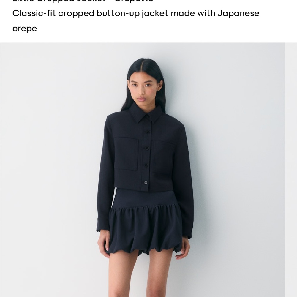 Wilfred Aritzia Cropped Jacket